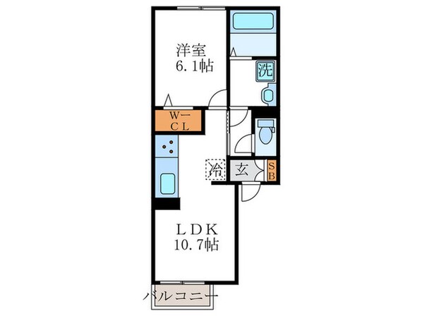 仮）メルベーユ川島の物件間取画像